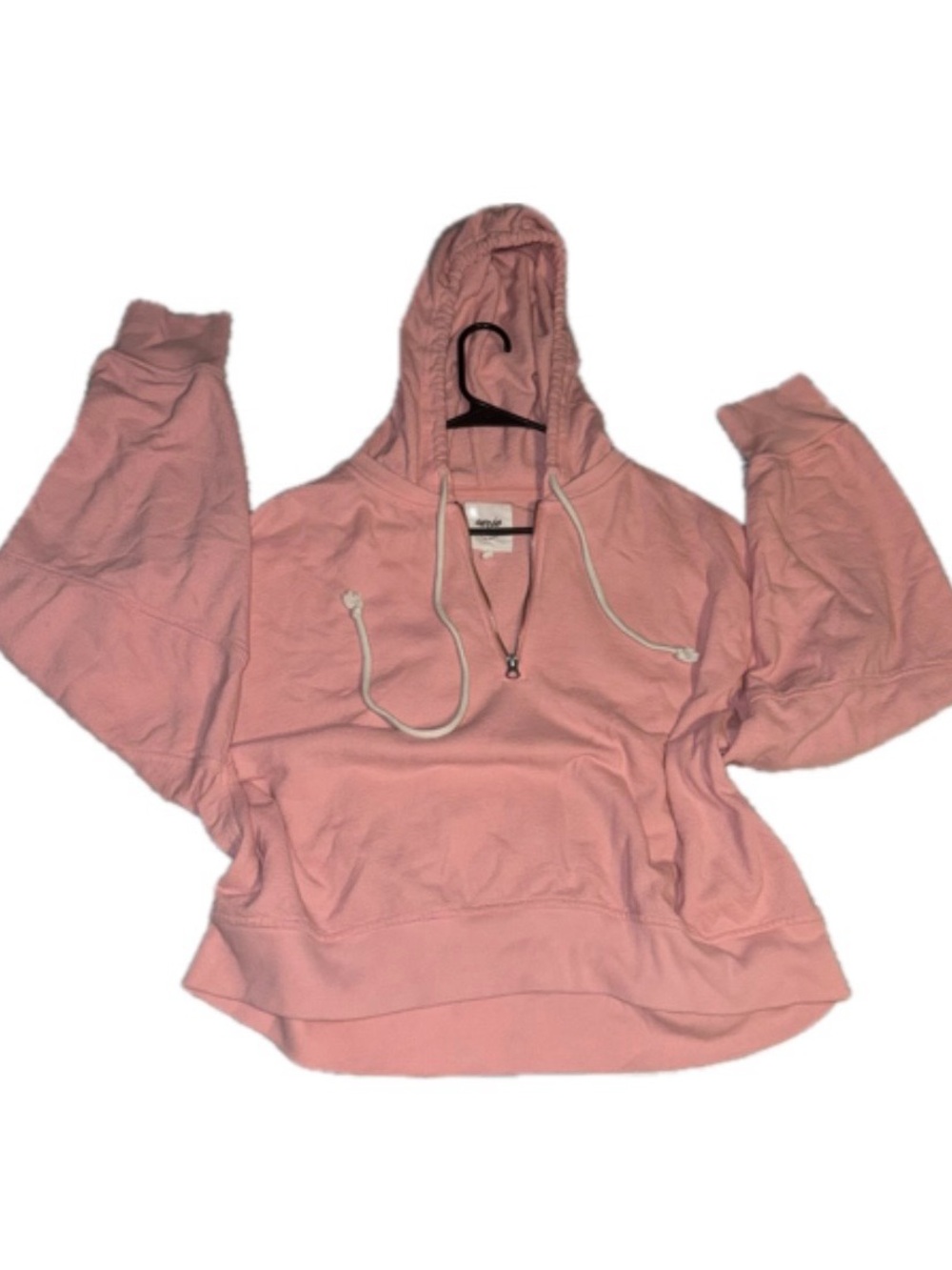aerie Light Pink Hooded Long Sleeve Pullover